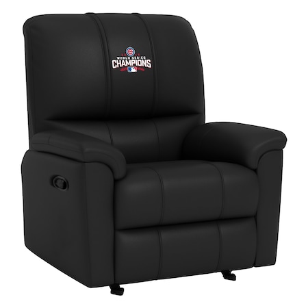 Dreamseat Rocker Recliner with 2016 Chicago Cubs World Series Logo XZ52031CDRRBLK-PSMLB20042